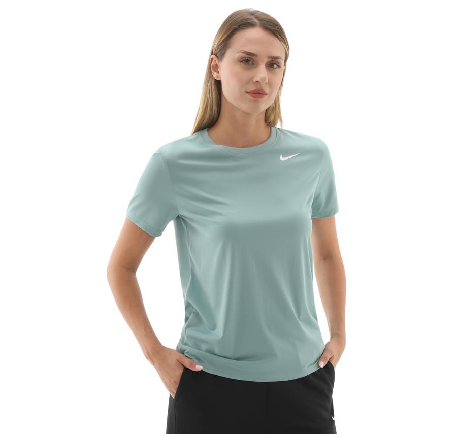 Nike W Nk Df Rlgd Ss Tee Kadın T-Shirt Yeşil Nike W Nk Df Rlgd Ss Tee Kadın T-Shirt Yeşil