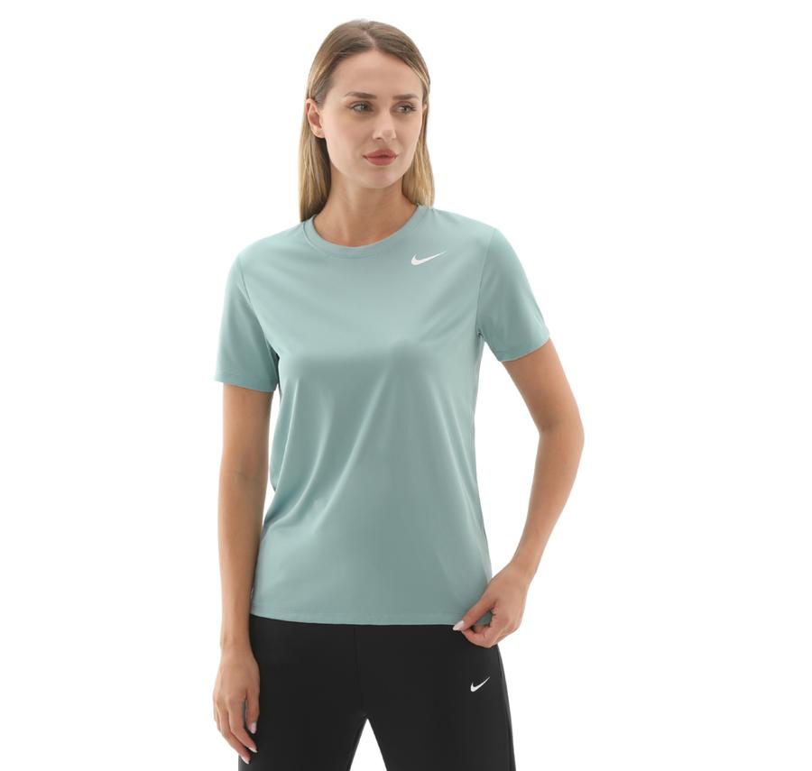 Nike W Nk Df Rlgd Ss Tee Kadın T-Shirt Yeşil Nike W Nk Df Rlgd Ss Tee Kadın T-Shirt Yeşil