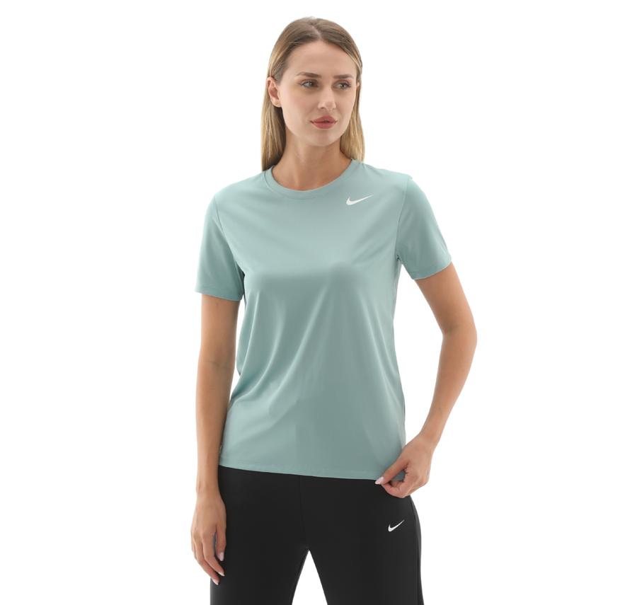 Nike W Nk Df Rlgd Ss Tee Kadın T-Shirt Yeşil Nike W Nk Df Rlgd Ss Tee Kadın T-Shirt Yeşil