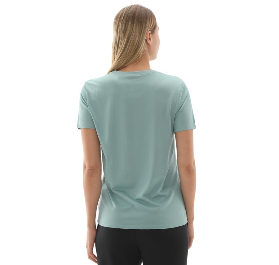 Nike W Nk Df Rlgd Ss Tee Kadın T-Shirt Yeşil Nike W Nk Df Rlgd Ss Tee Kadın T-Shirt Yeşil