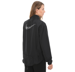 Nike W Nk Df Swoosh Hbr Jkt Kadın Yağmurluk-Rüzgarlık Siyah