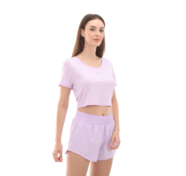 Nike W Nk One Classıc Df Twst Ss Tp Kadın T-Shirt Mor Nike W Nk One Classıc Df Twst Ss Tp Kadın T-Shirt Mor