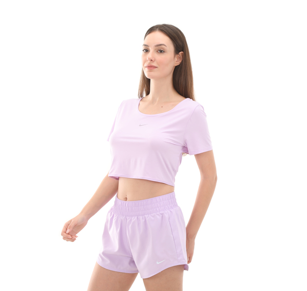 Nike W Nk One Classıc Df Twst Ss Tp Kadın T-Shirt Mor Nike W Nk One Classıc Df Twst Ss Tp Kadın T-Shirt Mor