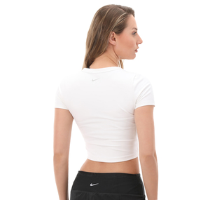 Nike W Nk One Fıtted Df Ss Top Kadın T-Shirt Beyaz