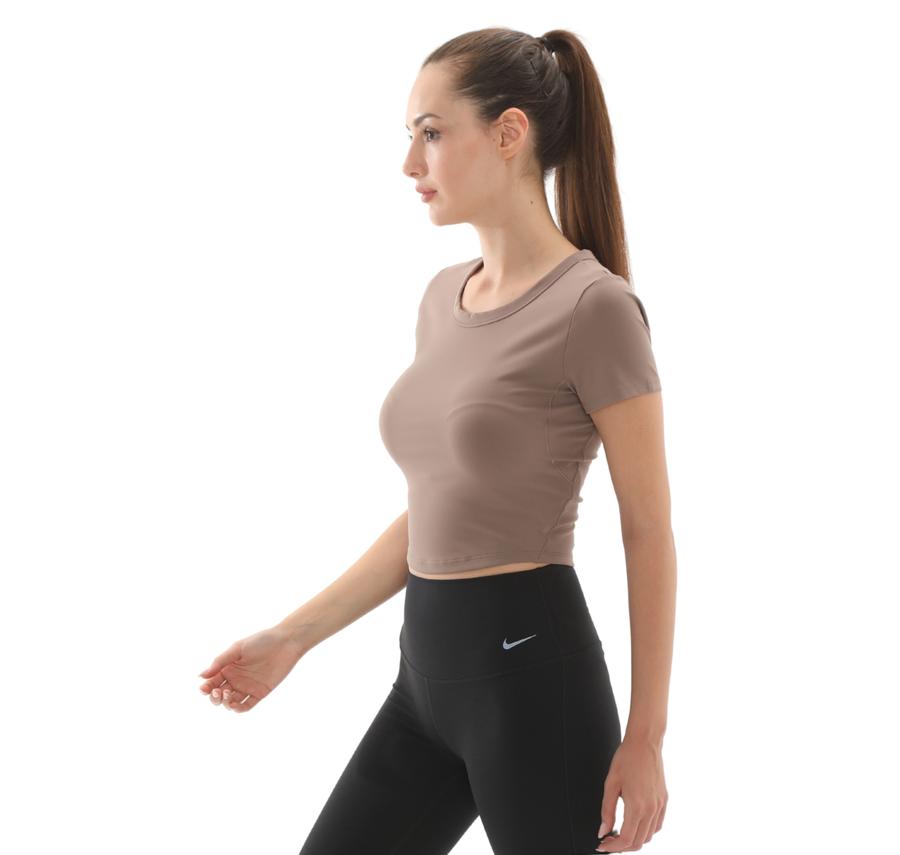 Nike W Nk One Fıtted Df Ss Top Kadın T-Shirt Pembe Nike W Nk One Fıtted Df Ss Top Kadın T-Shirt Pembe