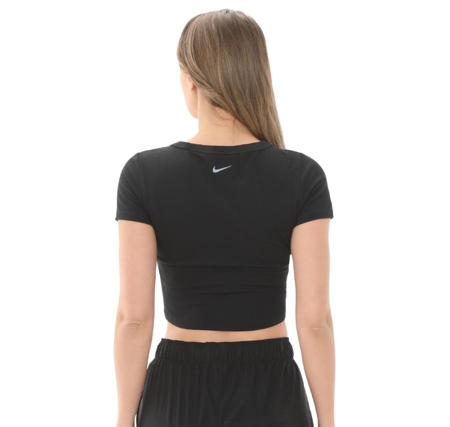 Nike W Nk One Fıtted Df Ss Top Kadın T-Shirt Siyah Nike W Nk One Fıtted Df Ss Top Kadın T-Shirt Siyah