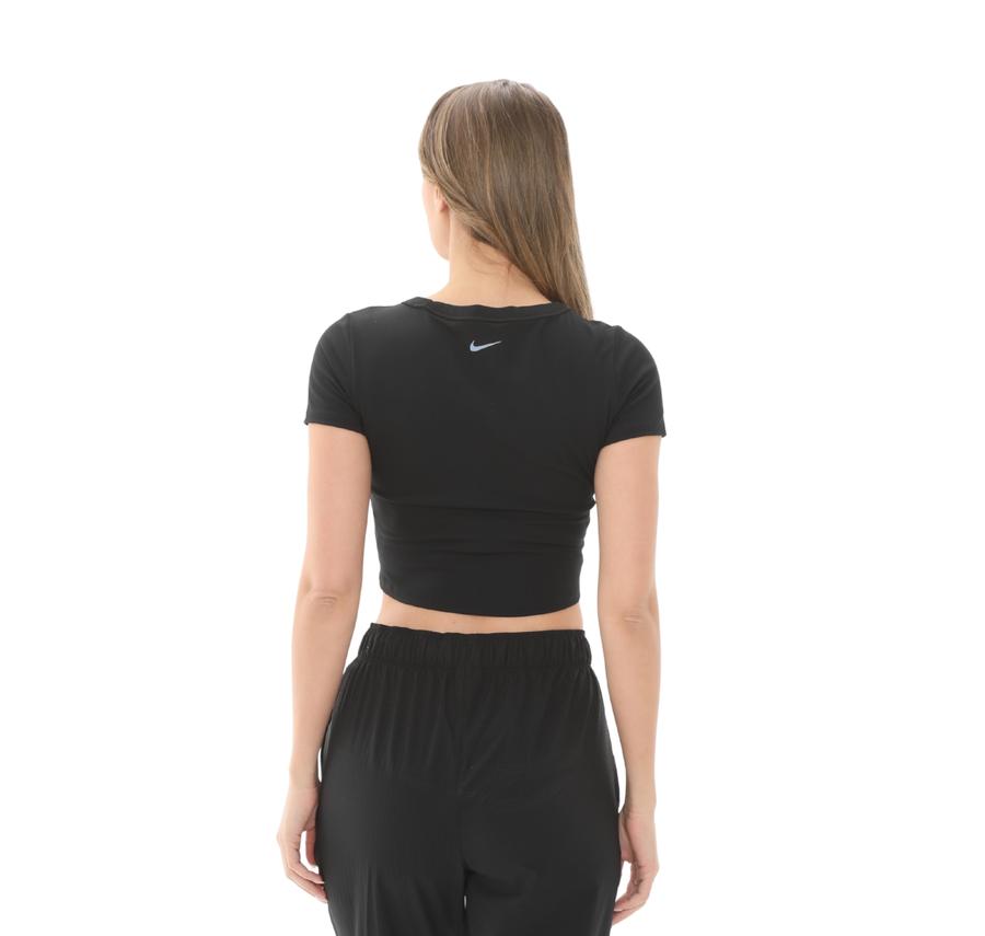 Nike W Nk One Fıtted Df Ss Top Kadın T-Shirt Siyah Nike W Nk One Fıtted Df Ss Top Kadın T-Shirt Siyah