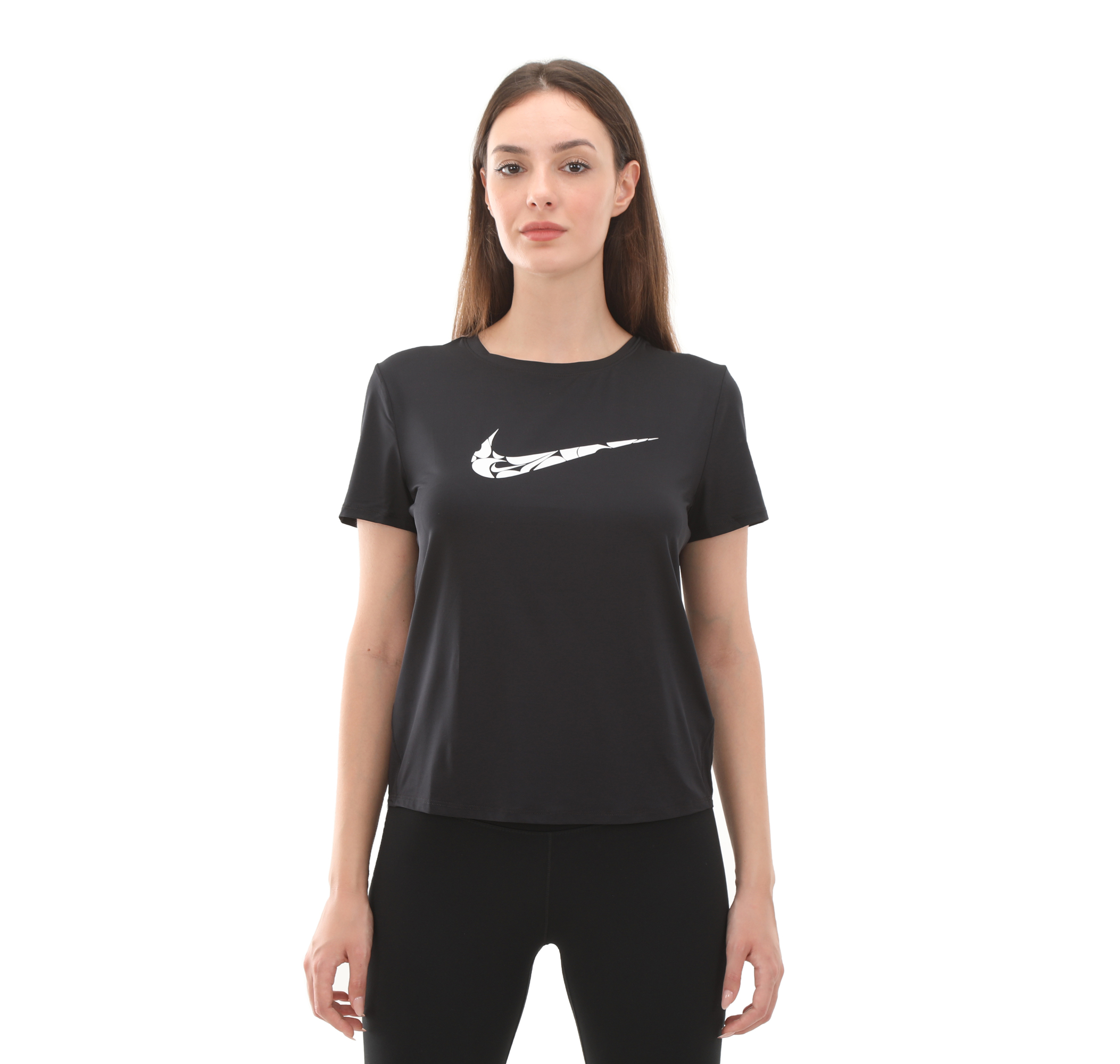 Женская футболка Nike W Nk One Swsh Hbr Df Ss Top