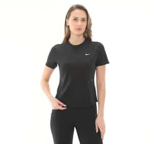 Nike W Nk Swıft Df Ss Top Kadın T-Shirt Siyah