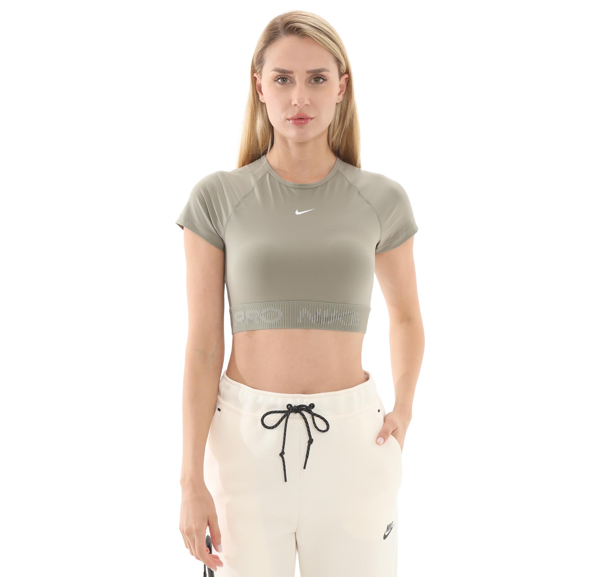 Женская футболка Nike W Np Df Ss Crop Top Tt Gx