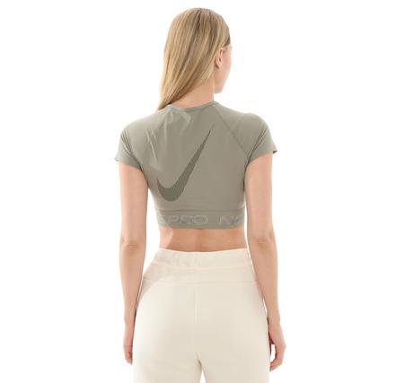 Nike W Np Df Ss Crop Top Tt Gx Kadın T-Shirt Yeşil