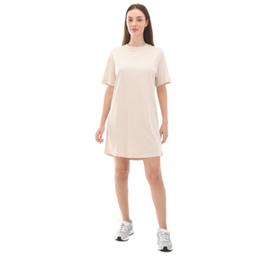 Nike W Nsw Essntl Ss Dress Tshrt Kadın Elbise - Etek Krem