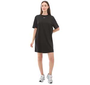 Nike W Nsw Essntl Ss Dress Tshrt Kadın Elbise - Etek Siyah