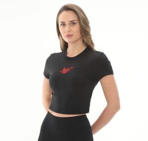 Nike W Nsw Nk Chll Knt Tee Vday Kadın T-Shirt Siyah
