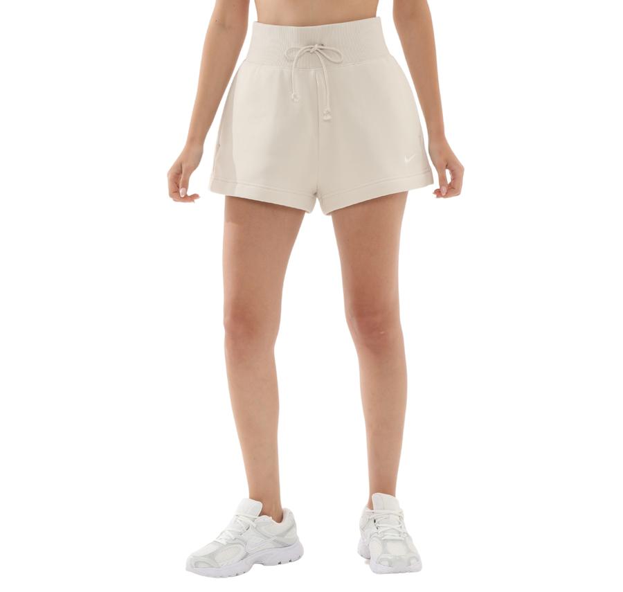 Nike W Nsw Phnx Flc Hr Short Kadın Şort Ve Kapri Beyaz Nike W Nsw Phnx Flc Hr Short Kadın Şort Ve Kapri Beyaz