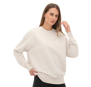 Nike W Nsw Phnx Flc Os Crew Kadın Sweatshirt Beyaz