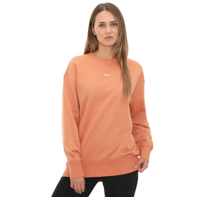 Nike W Nsw Phnx Flc Os Crew Kadın Sweatshirt Pembe