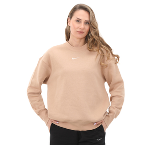 Nike W Nsw Phnx Flc Os Crew Kadın Sweatshirt Pembe