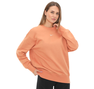 Nike W Nsw Phnx Flc Os Crew Kadın Sweatshirt Pembe