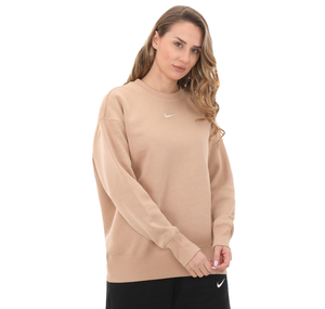 Nike W Nsw Phnx Flc Os Crew Kadın Sweatshirt Pembe