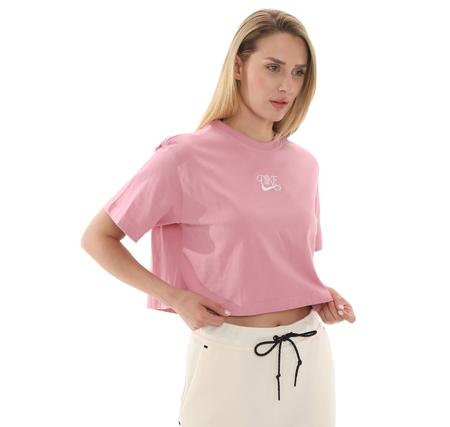 Nike W Nsw Ss Crop Tee Iwd Kadın T-Shirt Pembe