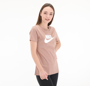 Nike W Nsw Tee Essntl Icon Futur Kadın T-Shirt Kahve 1