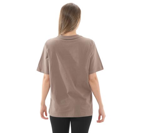 Nike W Nsw Tee Essntl Lbr Kadın T-Shirt Kahve