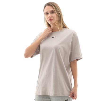 Nike W Nsw Tee Essntl Lbr Kadın T-Shirt Gri Nike W Nsw Tee Essntl Lbr Kadın T-Shirt Gri