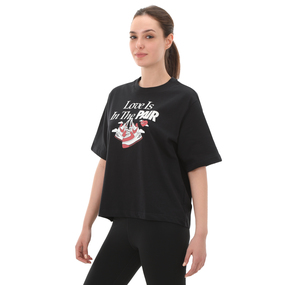 Nike W Nsw Tee Oc 1 Boxy Vday Kadın T-Shirt Siyah