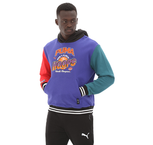 Puma Bandwagon Hoodie Erkek Sweatshirt Mor