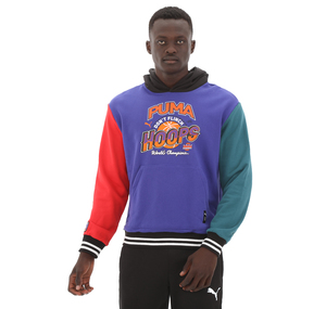 Puma Bandwagon Hoodie Erkek Sweatshirt Mor