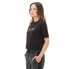 Puma Blossom Short Graphic Tee Kadın T-Shirt Turuncu