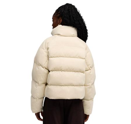 Puma Corduroy Puffer Jacket Kadın Mont Krem