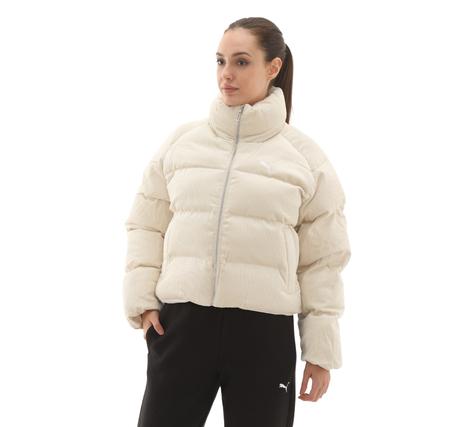 Puma Corduroy Puffer Jacket Kadın Mont Krem Puma Corduroy Puffer Jacket Kadın Mont Krem