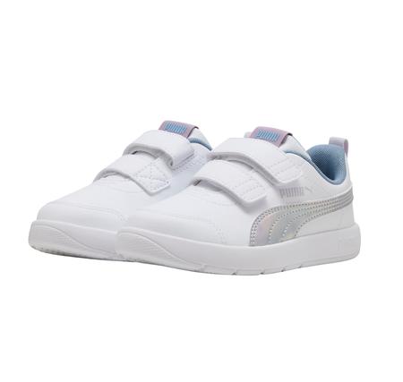 Puma Courtflexv3 Space Belle V Ps Çocuk Spor Ayakkabı Beyaz