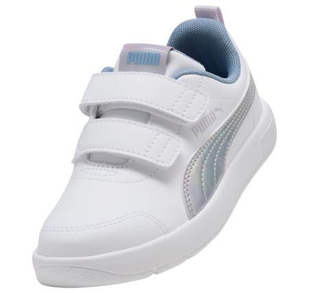 Puma Courtflexv3 Space Belle V Ps Çocuk Spor Ayakkabı Beyaz