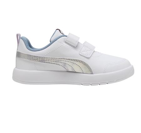 Puma Courtflexv3 Space Belle V Ps Çocuk Spor Ayakkabı Beyaz