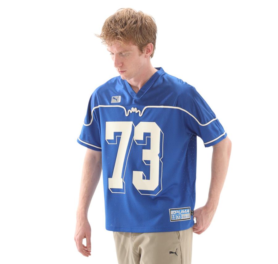 Puma Dress Code Football Jersey Erkek T-Shirt Mavi Puma Dress Code Football Jersey Erkek T-Shirt Mavi