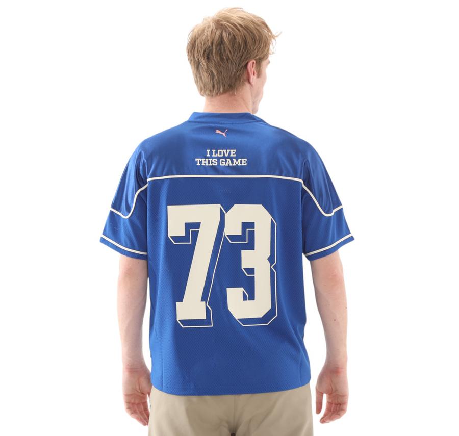 Puma Dress Code Football Jersey Erkek T-Shirt Mavi Puma Dress Code Football Jersey Erkek T-Shirt Mavi