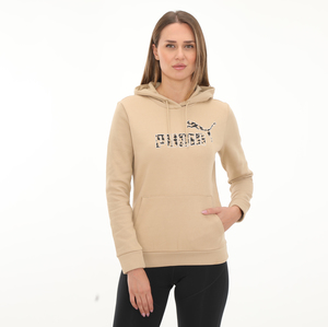 Puma Ess+ Anımal Hoodie Kadın Sweatshirt Haki 0