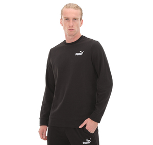 Puma Ess Elevated Crew Erkek Sweatshirt Siyah