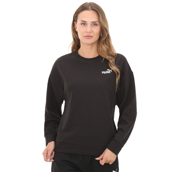 Puma Ess Elevated Crew Kadın Sweatshirt Siyah Puma Ess Elevated Crew Kadın Sweatshirt Siyah