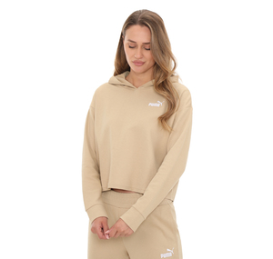 Puma Ess Elevated Cropped Hoodie Kadın Sweatshirt Haki