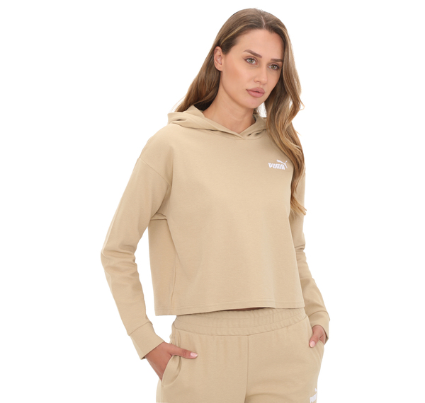 Puma Ess Elevated Cropped Hoodie Kadın Sweatshirt Haki Puma Ess Elevated Cropped Hoodie Kadın Sweatshirt Haki