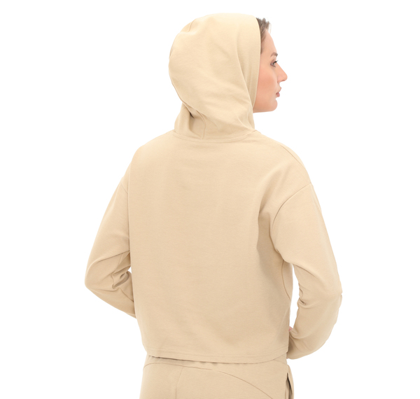 Puma Ess Elevated Cropped Hoodie Kadın Sweatshirt Haki Puma Ess Elevated Cropped Hoodie Kadın Sweatshirt Haki