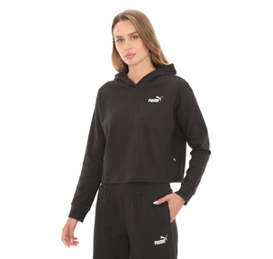 Puma Ess Elevated Cropped Hoodie Kadın Sweatshirt Siyah