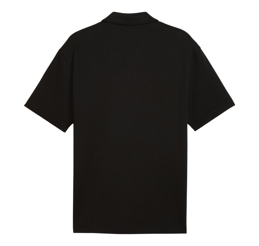 Puma Ess Elevated Material Polo Erkek T-Shirt Siyah Puma Ess Elevated Material Polo Erkek T-Shirt Siyah