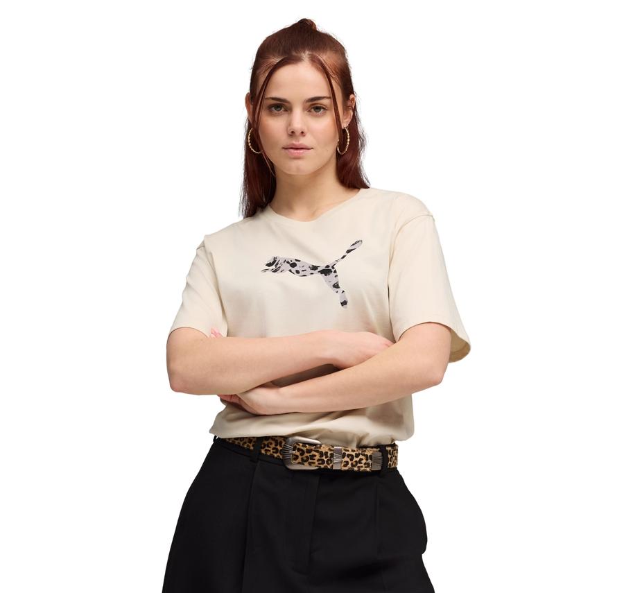 Puma Ess Graphıc Animal Tee Kadın Puma Ess Graphıc Animal Tee Kadın