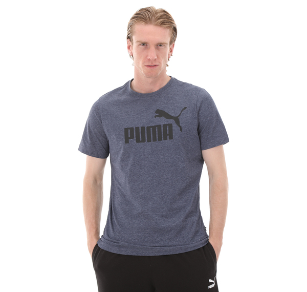 Puma Ess Heather Tee High Risk Erkek T-Shirt Lacivert