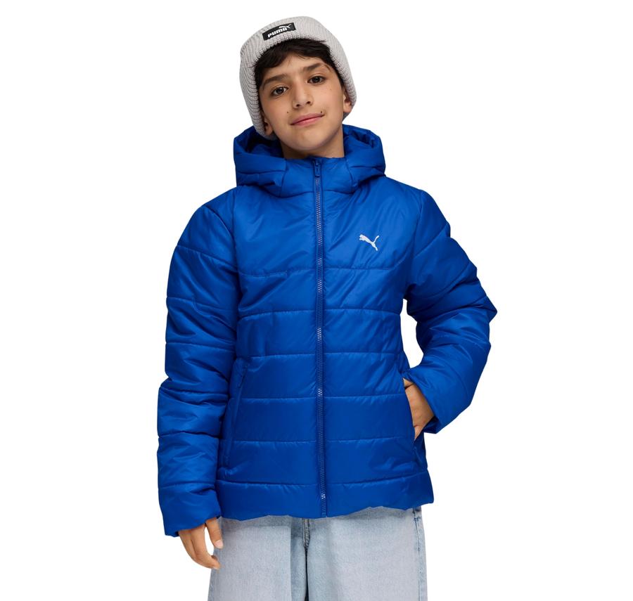 Puma Ess Hooded Padded Jacket Çocuk Mont Mavi Puma Ess Hooded Padded Jacket Çocuk Mont Mavi